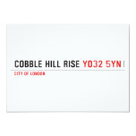 Cobble Hill Rise  Invitations