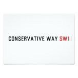 Conservative Way  Invitations