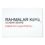 Rahmalar Köyü  Invitations