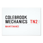 Colebrook Mechanics   Invitations