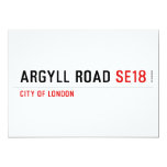 Argyll Road  Invitations
