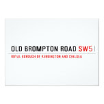 Old Brompton Road  Invitations
