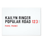 Kailyn ringer Popular road  Invitations