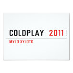 COLDPLAY   Invitations