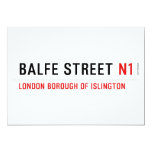 Balfe Street  Invitations