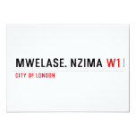 MWELASE. NZIMA  Invitations