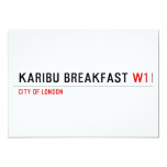 karibu breakfast  Invitations