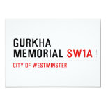 gurkha memorial  Invitations