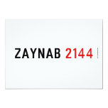 Zaynab  Invitations
