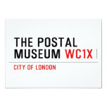 the postal museum  Invitations