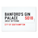 Banford's Gin  Palace  Invitations