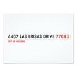 6407 Las Brisas Drive  Invitations