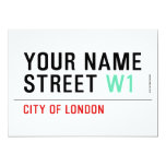 Your Name Street  Invitations