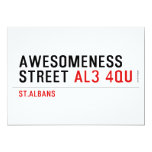 awesomeness street  Invitations