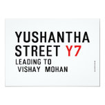 Yushantha  Street  Invitations