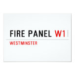 FIRE PANEL  Invitations