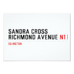 Sandra Cross Richmond Avenue  Invitations