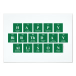 Happy
 Birthday
 Allison  Invitations