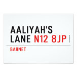 Aaliyah's  Lane  Invitations