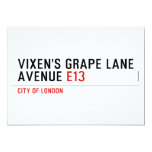 Vixen's Grape Lane  Avenue  Invitations