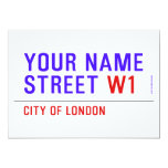 Your Name Street  Invitations