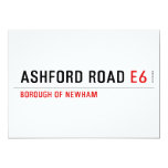ASHFORD ROAD  Invitations