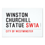 WINSTON CHURCHILL STATUE  Invitations
