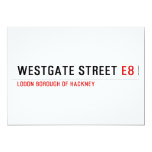 Westgate Street  Invitations