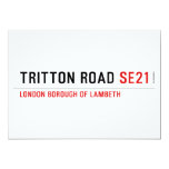 TRITTON ROAD  Invitations