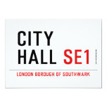 CITY HALL  Invitations