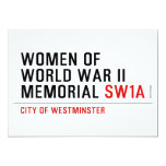women of world war II memorial  Invitations