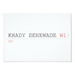 Khady denewade  Invitations