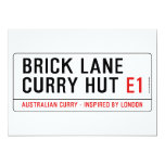 Brick Lane  Curry Hut  Invitations