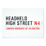Headheld High Street  Invitations