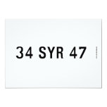 34 SYR 47  Invitations
