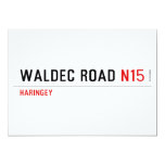 WALDEC ROAD  Invitations