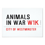 animals in war  Invitations