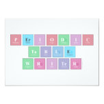 Periodic
 Table
 Writer  Invitations