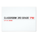 Classroom 3rd grade  Invitations