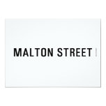Malton Street  Invitations