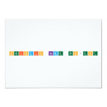 Periodic Name Project  Invitations