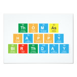 Thomas
 Happy 
 Birthday  Invitations