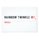rainbow twinkle  Invitations