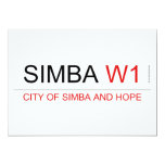SIMBA  Invitations