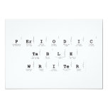 Periodic
 Table
 Writer  Invitations
