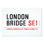 LONDON BRIDGE  Invitations