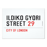Ildiko Gyori Street  Invitations
