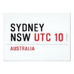 Sydney NSW  Invitations