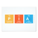 Pia  Invitations