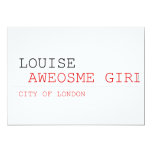 louise   Invitations